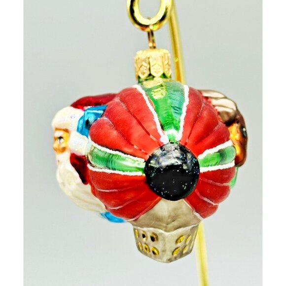 Christopher Radko Santa Reindeer Zippidee Zeppelin Blimp Christmas Ornament 1999 - Picture 3 of 8